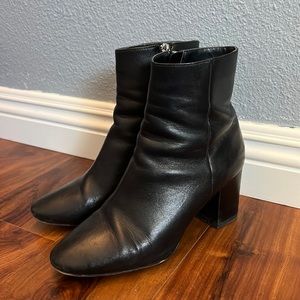 Marc Fisher black leather booties